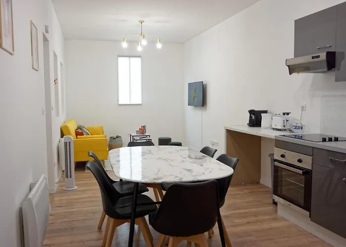 Apartament Le Perpinb - 6 Personnes - Bureau & Wifi